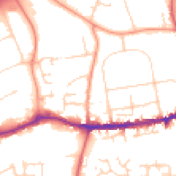 Daytime road noise heatmap for OX14 1AN