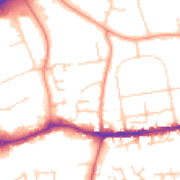 Daytime road noise heatmap for OX14 1AS