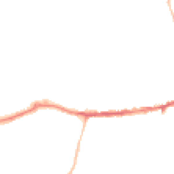 Night-time road noise heatmap for OX14 1AW