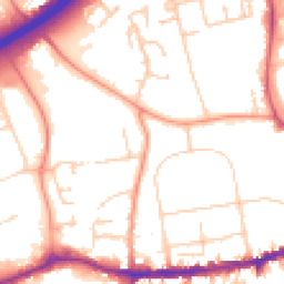 Daytime road noise heatmap for OX14 1AX