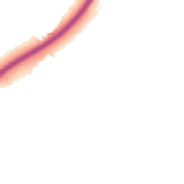 Night-time road noise heatmap for OX14 1BB