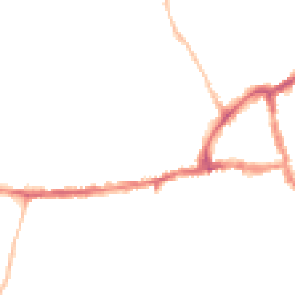 Night-time road noise heatmap for OX14 1DB