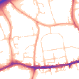 Daytime road noise heatmap for OX14 1DF