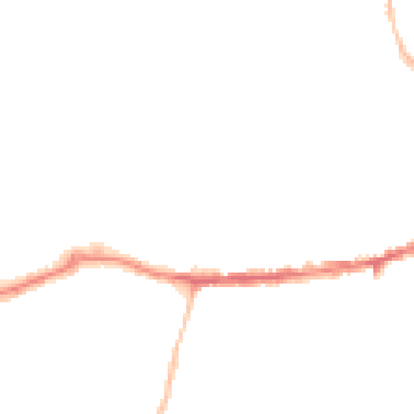 Night-time road noise heatmap for OX14 1DG