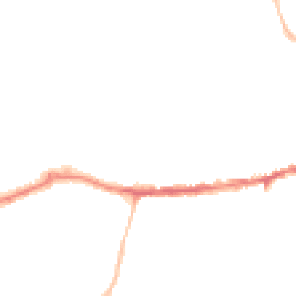 Night-time road noise heatmap for OX14 1DH