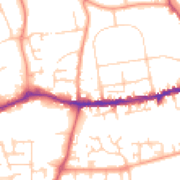 Daytime road noise heatmap for OX14 1DL