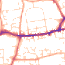 Daytime road noise heatmap for OX14 1DT