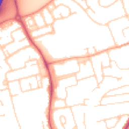 Daytime road noise heatmap for OX14 1HN