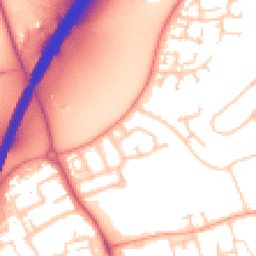 Daytime road noise heatmap for OX14 1LT
