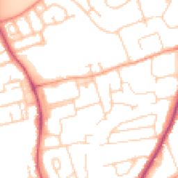 Daytime road noise heatmap for OX14 1NT