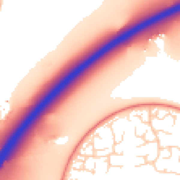 Daytime road noise heatmap for OX14 1TJ