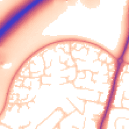 Daytime road noise heatmap for OX14 1XQ