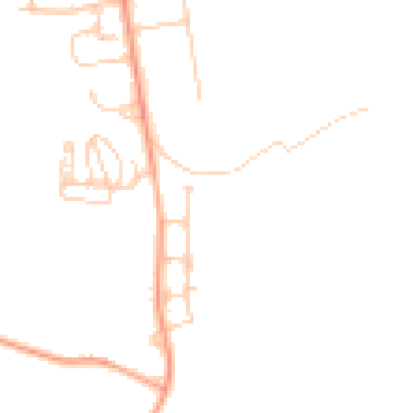 Daytime road noise heatmap for OX14 2AZ