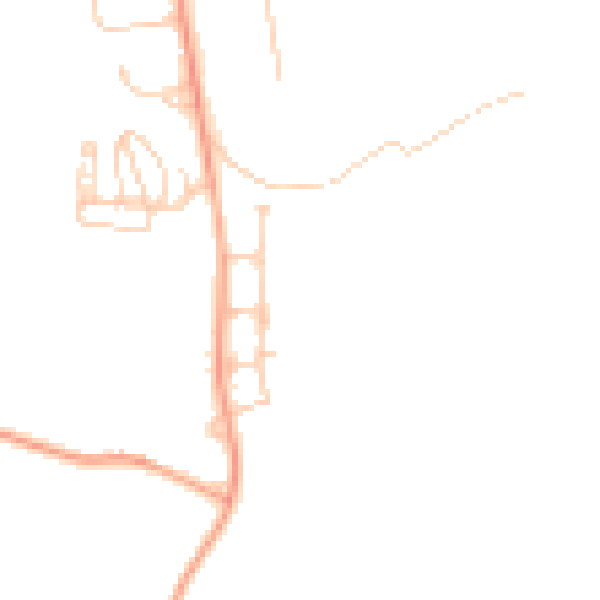 Daytime road noise heatmap for OX14 2BG