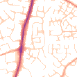 Daytime road noise heatmap for OX14 2BJ