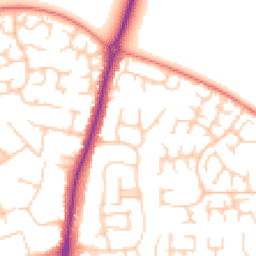 Daytime road noise heatmap for OX14 2DG