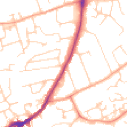 Daytime road noise heatmap for OX14 2EL