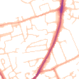 Daytime road noise heatmap for OX14 2EW