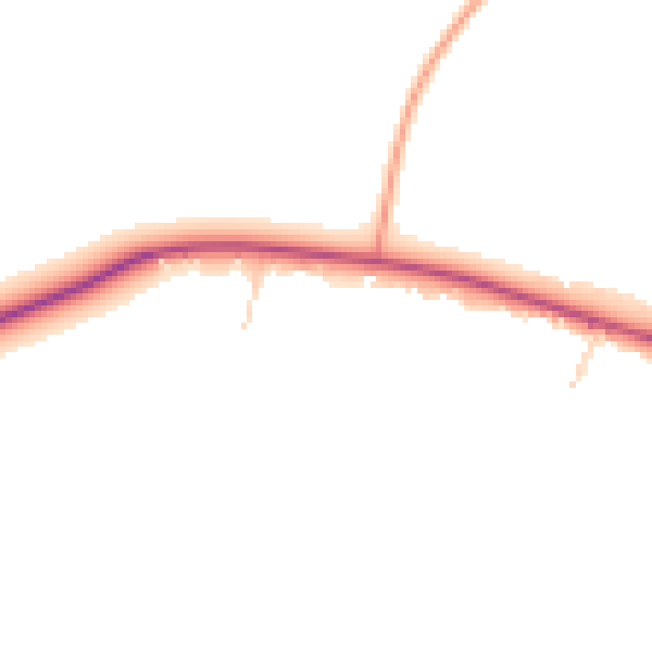 Daytime road noise heatmap for OX14 3DJ