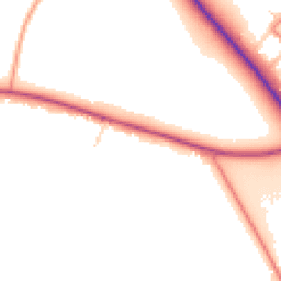 Daytime road noise heatmap for OX14 3DP