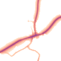 Daytime road noise heatmap for OX14 3EJ