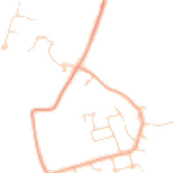 Daytime road noise heatmap for OX14 3FD