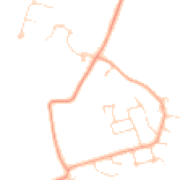 Daytime road noise heatmap for OX14 3HB
