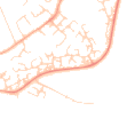 Daytime road noise heatmap for OX14 3XH