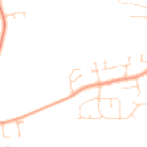 Daytime road noise heatmap for OX14 4FQ
