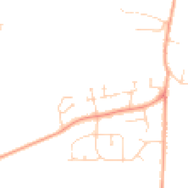 Daytime road noise heatmap for OX14 4FT