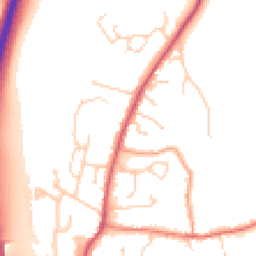 Daytime road noise heatmap for OX14 4HP