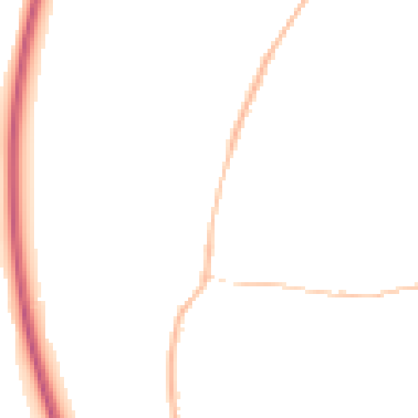 Night-time road noise heatmap for OX14 4JB