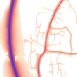 Daytime road noise heatmap for OX14 4JE