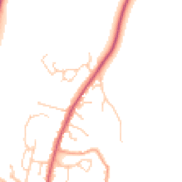 Daytime road noise heatmap for OX14 4JU