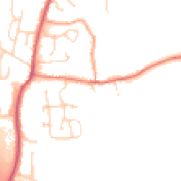 Daytime road noise heatmap for OX14 4LU