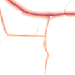 Daytime road noise heatmap for OX14 4NB