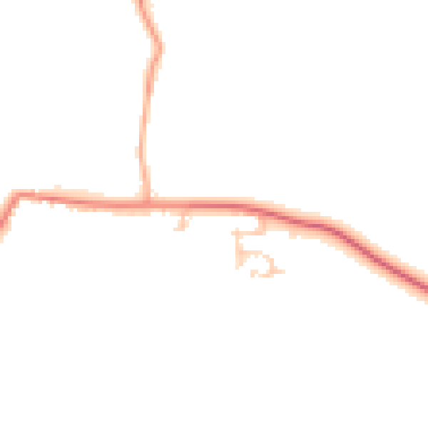 Daytime road noise heatmap for OX14 4TR