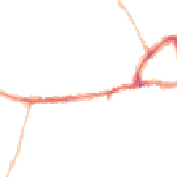 Night-time road noise heatmap for OX14 5AT