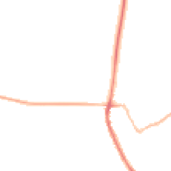 Night-time road noise heatmap for OX15 0NX