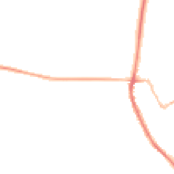 Night-time road noise heatmap for OX15 0QN