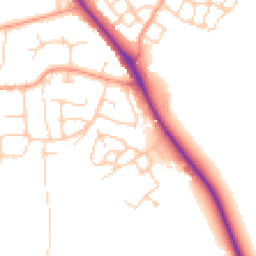 Daytime road noise heatmap for OX15 4BD