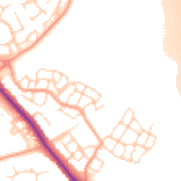 Daytime road noise heatmap for OX15 4GZ