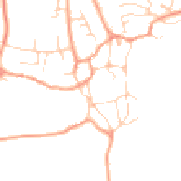 Daytime road noise heatmap for OX15 5NG