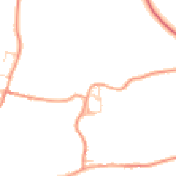 Daytime road noise heatmap for OX15 5RL