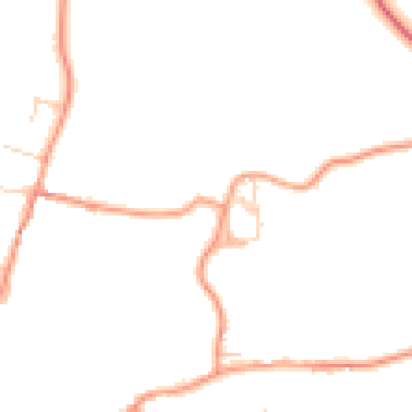Daytime road noise heatmap for OX15 5RN
