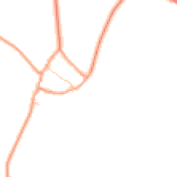 Daytime road noise heatmap for OX15 6JL