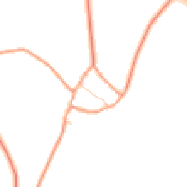 Daytime road noise heatmap for OX15 6JP