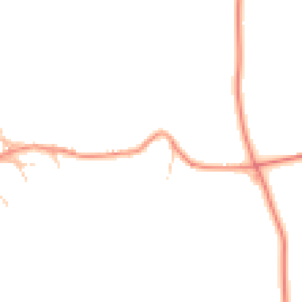 Daytime road noise heatmap for OX15 6NJ