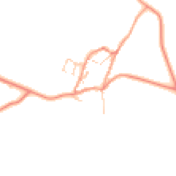 Daytime road noise heatmap for OX15 6PQ