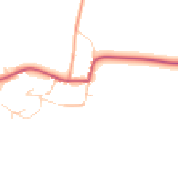 Daytime road noise heatmap for OX15 6QE